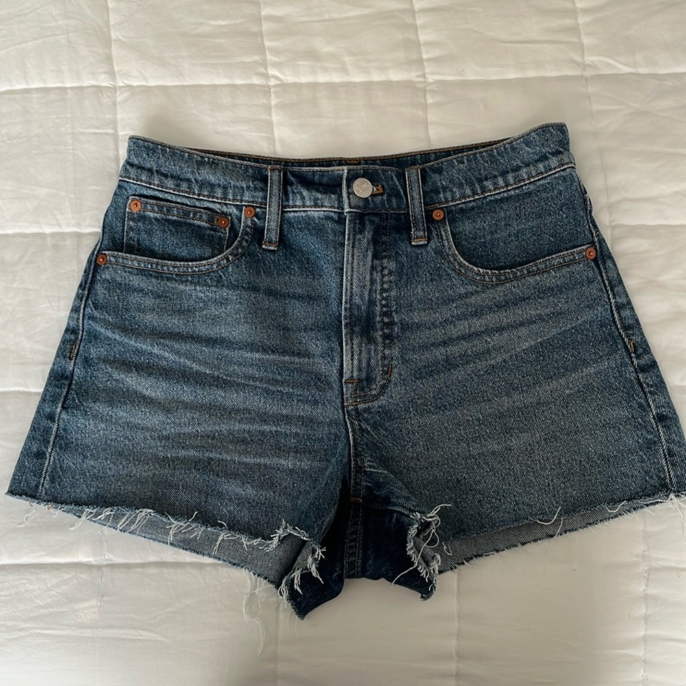Madewell The Perfect Jean Short in Burnett Wash TENCEL Lyocell Edition - Size 28